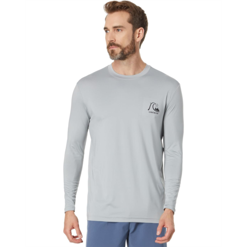Mens Quiksilver DNA Bubble Logo Long Sleeve Surf Tee Rashguard