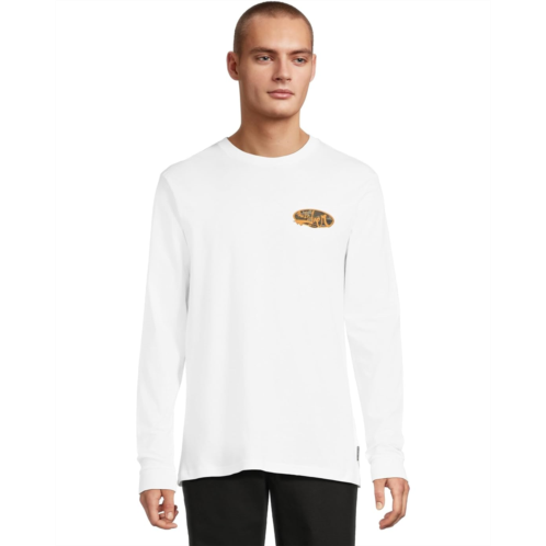 Mens Quiksilver Impaired Camo Long Sleeve Screen Tee