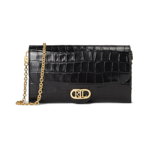 POLO RALPH LAUREN Lauren Ralph Lauren Croc-Embossed Medium Adair Crossbody
