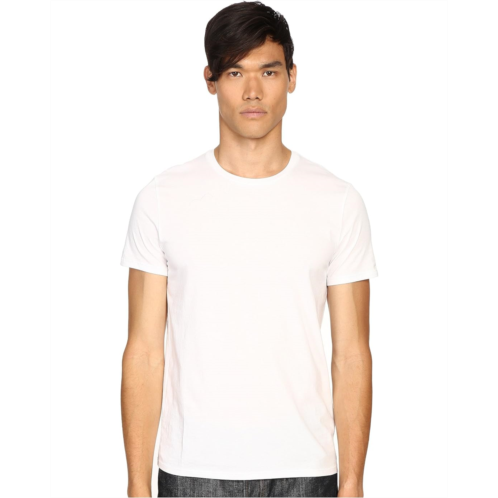 Mens Vince Short Sleeve Pima Cotton Crew Neck Shirt