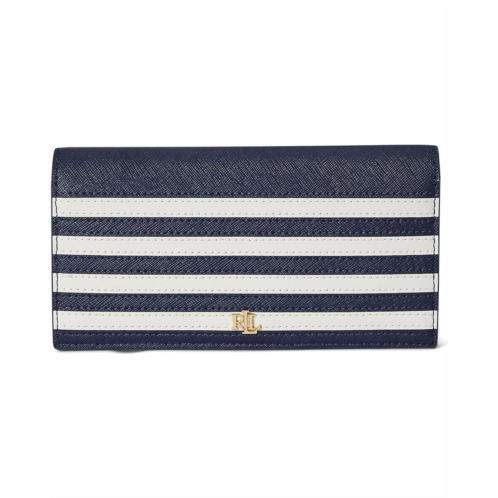 POLO RALPH LAUREN Lauren Ralph Lauren Crosshatch Leather Slim Wallet