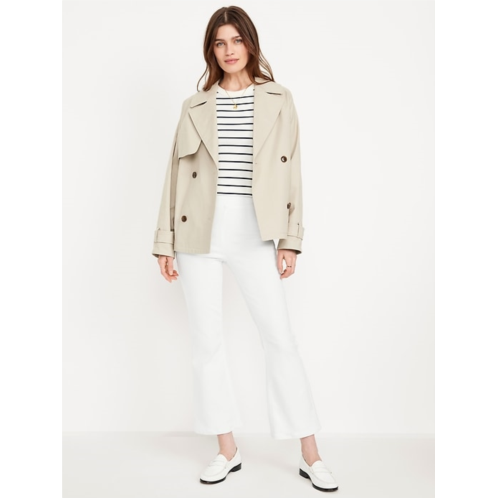 OldNavy High-Waisted Weekender Pull-On Crop Flare Jeans