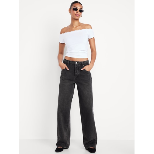 OldNavy Low-Rise Slouchy Wide-Leg Jeans