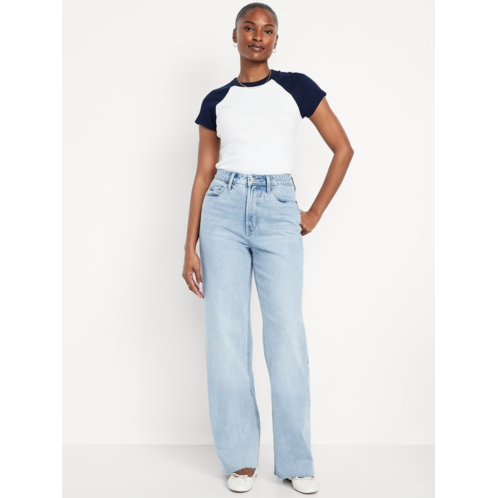 OldNavy Curvy Extra High-Waisted Wide-Leg Jeans