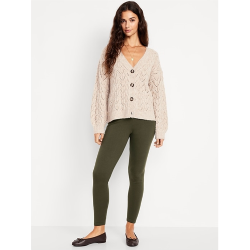 OldNavy High-Waisted Fleece-Lined Ankle Leggings