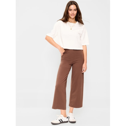 OldNavy High-Waisted Fashion Wide-Leg Cropped Leggings