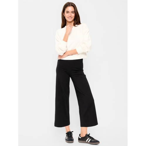 OldNavy High-Waisted Fashion Wide-Leg Cropped Leggings