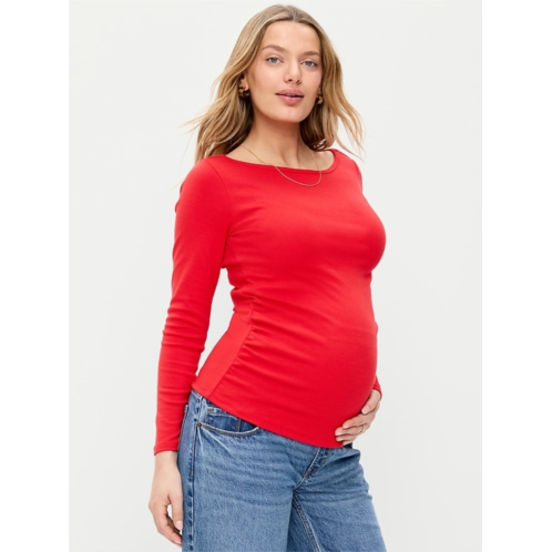 OldNavy Maternity Long-Sleeve Boatneck T-Shirt