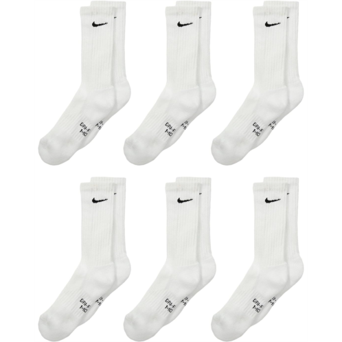 Nike Kids Performance Cushioned Dri-FIT Crew Training Socks 6-Pair Pack (Little Kid/Big Kid)