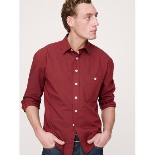 Bananarepublic Relaxed-Fit Washed Cotton Poplin Shirt