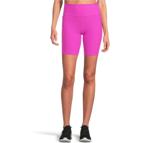 SKECHERS Go Walk Ribbed High Waist 8 inch Bike Shorts