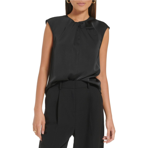 Calvin Klein Sleeveless Twist Neck Top