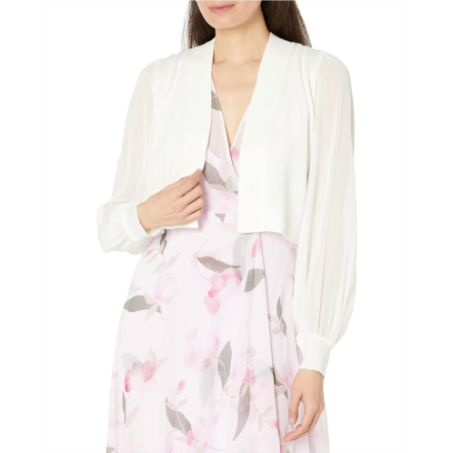 Calvin Klein Shrug with Chiffon Sheer Sleeves