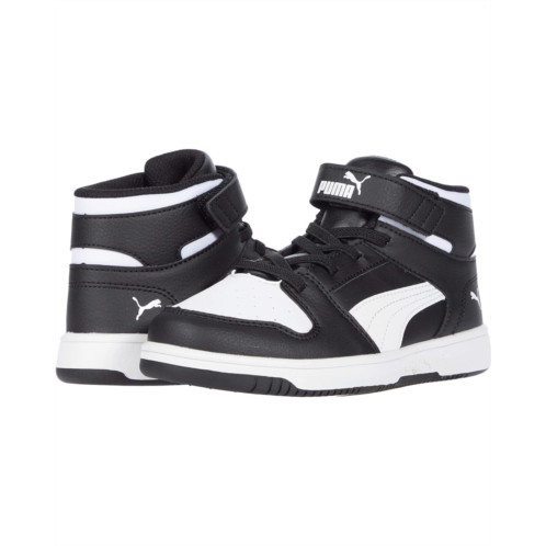 PUMA Kids Puma Kids Rebound Layup Synthetic Leather Hook and Loop Sneakers (Little Kid)