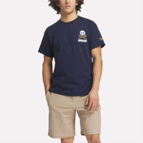 Reebok Mens Crushers Stacked Logo Tee