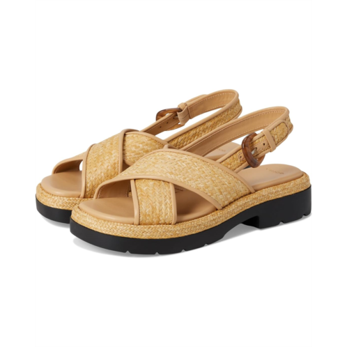 Vince Helena Raffia Slingback Sandals