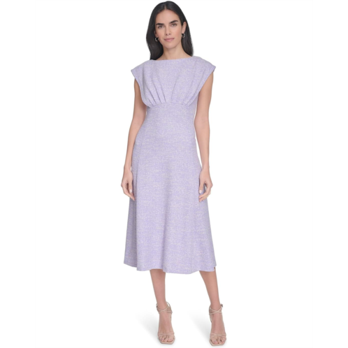 Calvin Klein Tweed Cap Sleeve Aline