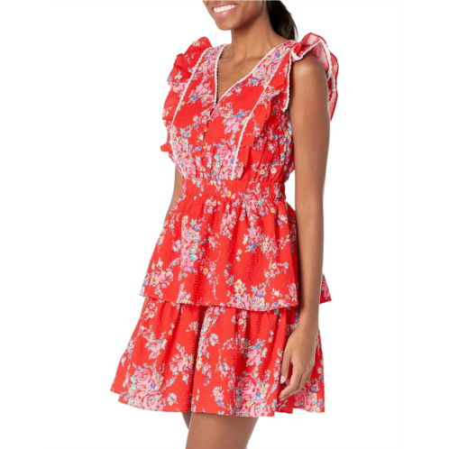 Betsey Johnson Bush Gardens Seersucker Mini Dress