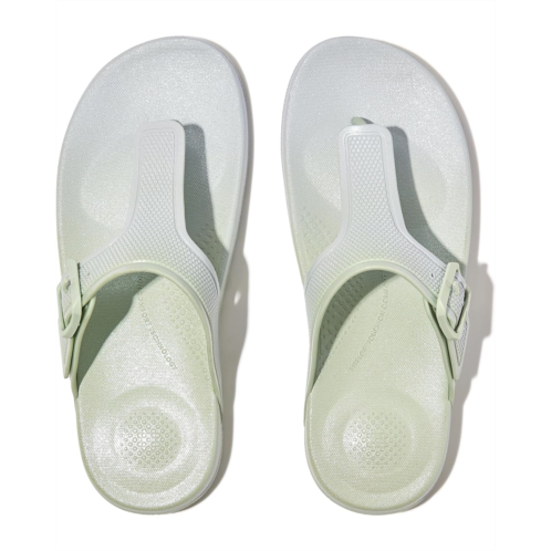 FitFlop Iqushion Iridescent Adjustable Buckle Flip-Flops