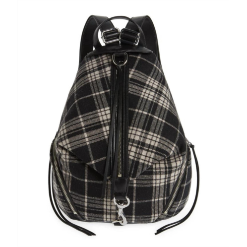 REBECCA MINKOFF julian backpack in white/black