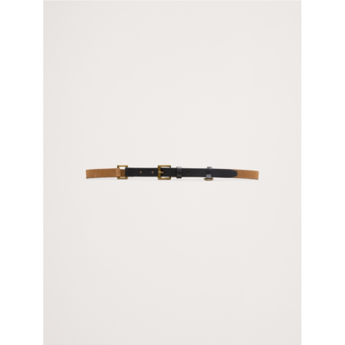 Bananarepublic Two-Tone Leather Skinny Utility Belt