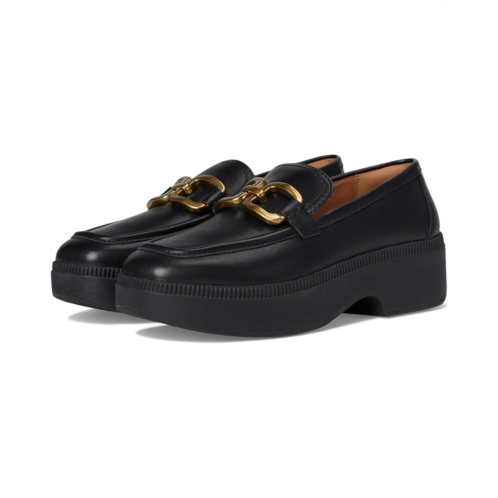 FitFlop F-Luma Square-Chain Leather Loafers