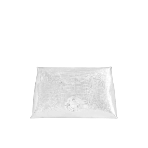 REBECCA MINKOFF womens pillow clutch in silver