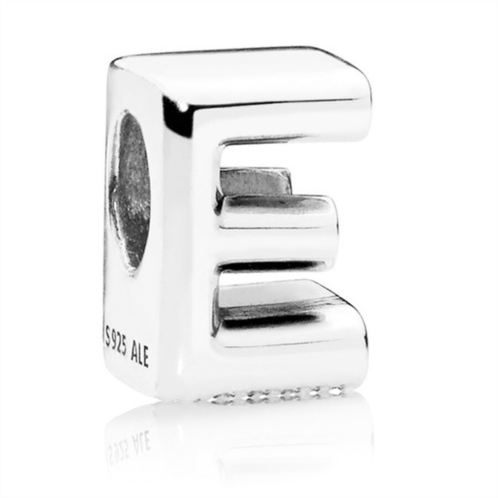 Pandora Letter E Silver Charm