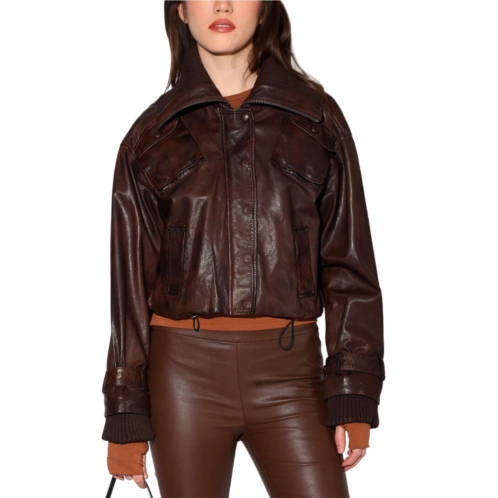 Walter Baker carmen leather jacket