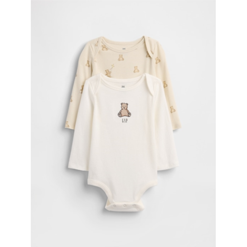 Gap Baby Organic Cotton Brannan Bear Bodysuit (2-Pack)