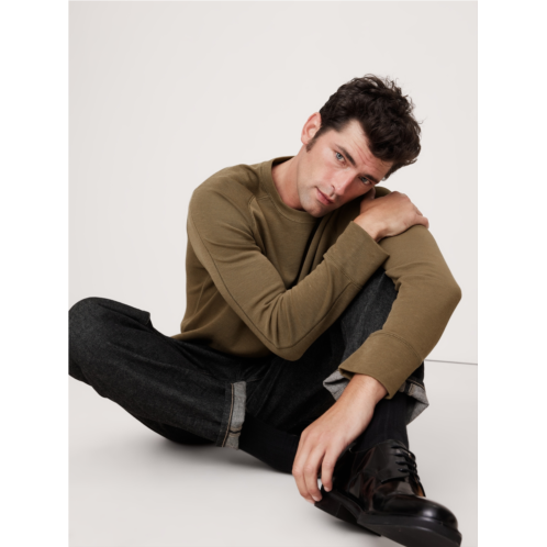 Bananarepublic Slub Double-Knit Crew-Neck T-Shirt