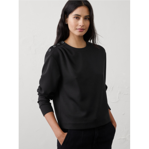 bananarepublic Knit Button-Shoulder Top