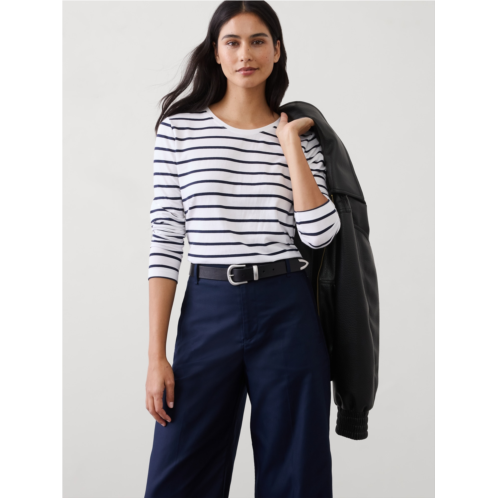 bananarepublic Timeless Long-Sleeve Crew-Neck T-Shirt