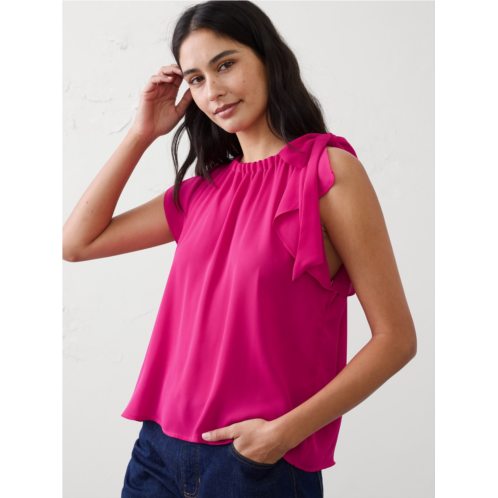 bananarepublic Georgette Tied-Shoulder Top