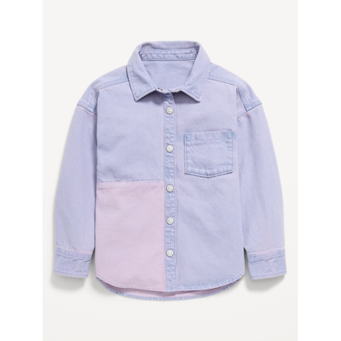 OldNavy Long-Sleeve Oversized Jean Shirt for Girls