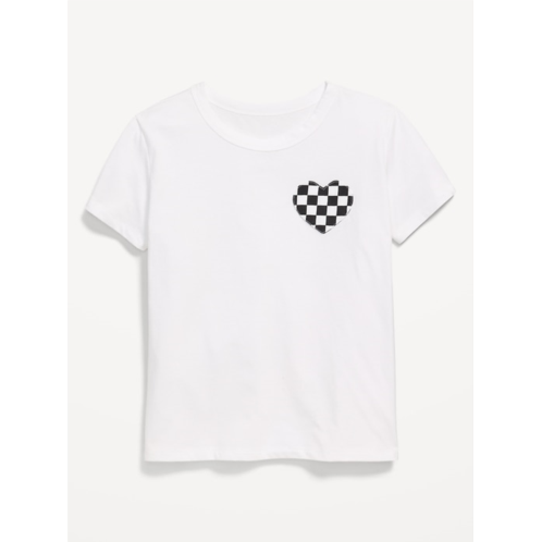 OldNavy Softest Short-Sleeve Heart-Pocket T-Shirt for Girls