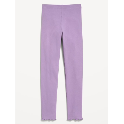 OldNavy Ribbed Lettuce-Edge Leggings for Girls