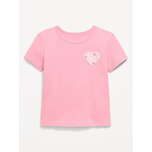 OldNavy Softest Short-Sleeve Heart-Pocket T-Shirt for Girls