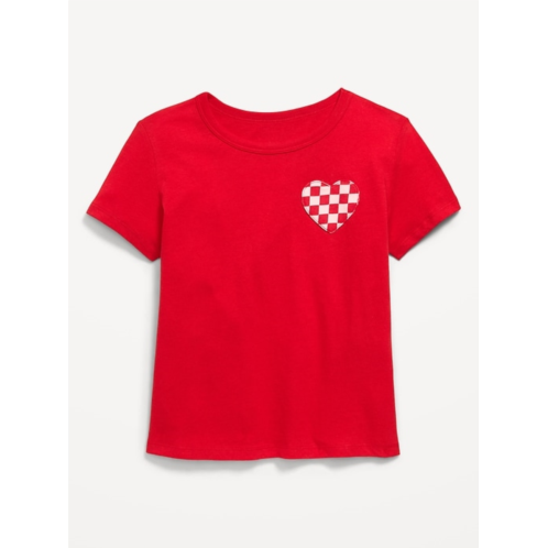 OldNavy Softest Short-Sleeve Heart-Pocket T-Shirt for Girls