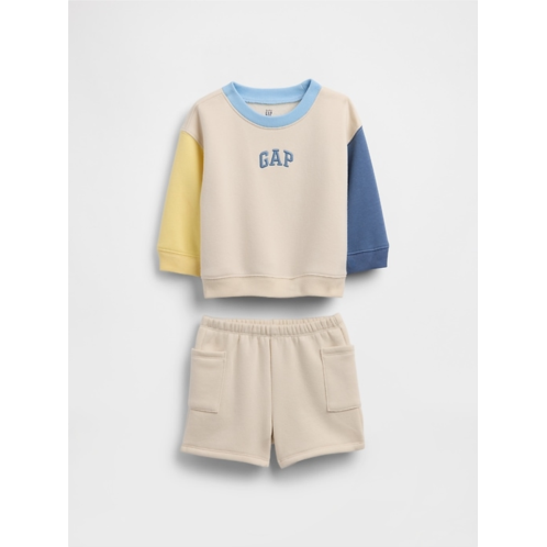 Gap Baby VintageSoft Colorblock Logo Outfit Set