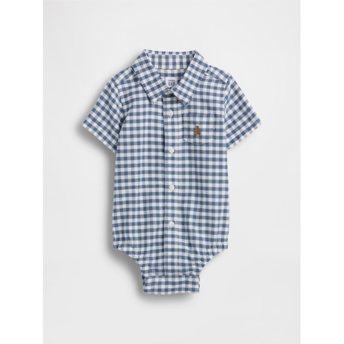 Gap Baby Gingham Oxford Bodysuit