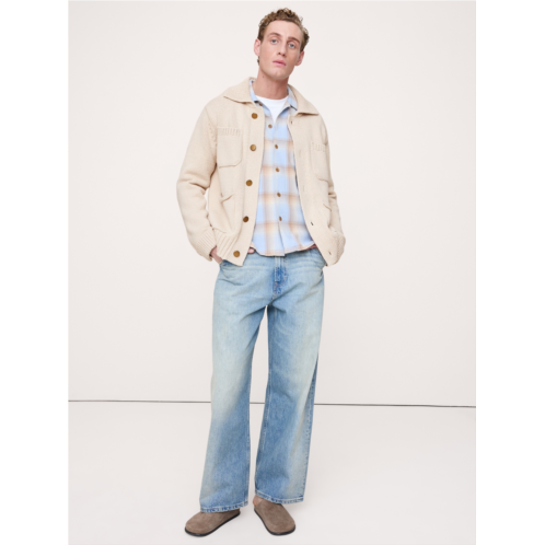 Bananarepublic Italian Cotton-Blend Sweater Jacket