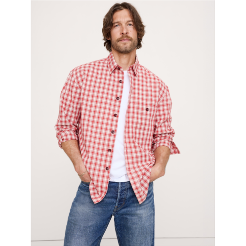 Bananarepublic Relaxed-Fit Washed Cotton Poplin Shirt