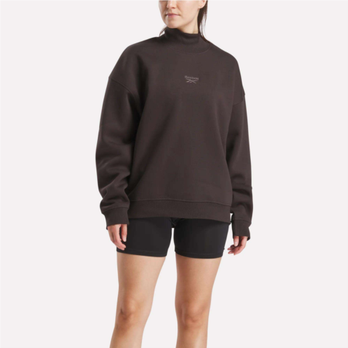 Reebok Womens Longline Roll Neck Sweatshirt