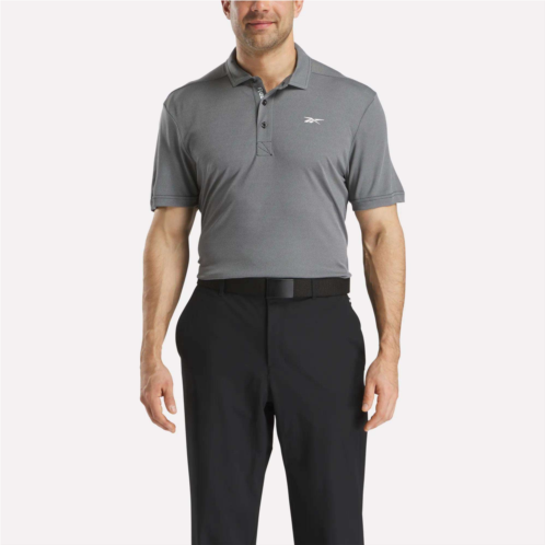 Reebok Mens Short Sleeve Oxford Knit Pique Polo Shirt