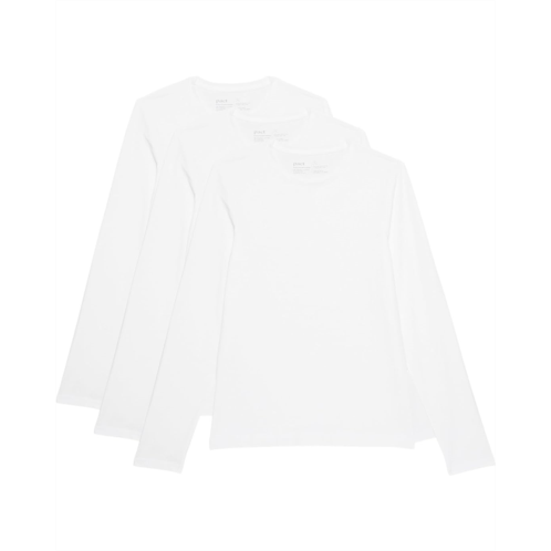Mens PACT Cool Stretch Long Sleeve Crew Undershirt 3-Pack