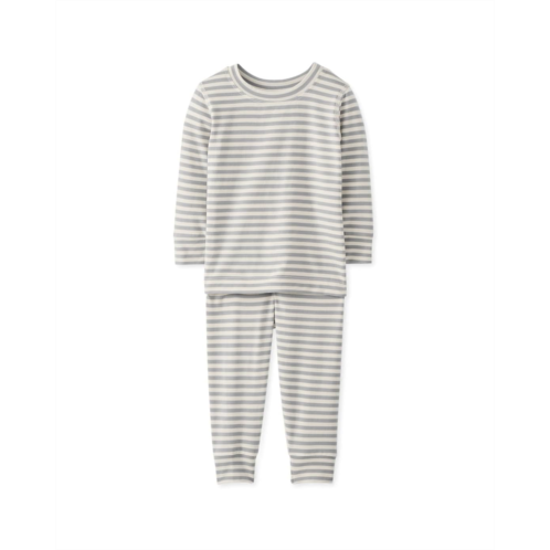 Hanna Andersson Striped Long John Pajama Set in HannaSoft (Infant/Toddler/Little Kid/Big Kid)