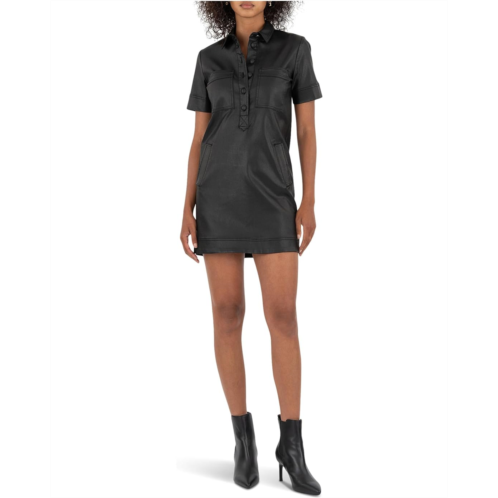 KUT from the Kloth Tatiana-Dress w/ Placket and Pockets Welts