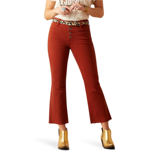 Ariat High-Rise Jazmine Flare in Burgundy