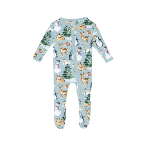 Kickee Pants Kids Print Footie With 2 Way Zipper (Infant)